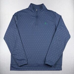 Peter Millar Pullover Mens Medium Seeing Double Skull Performance 1/4 Zip Golf